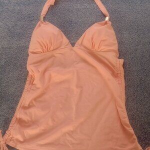 Woman's Peach Tankini Top Size XL New